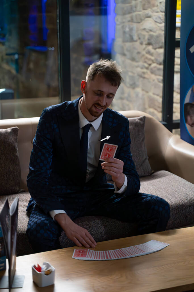 Magician Marc Hay relaxed