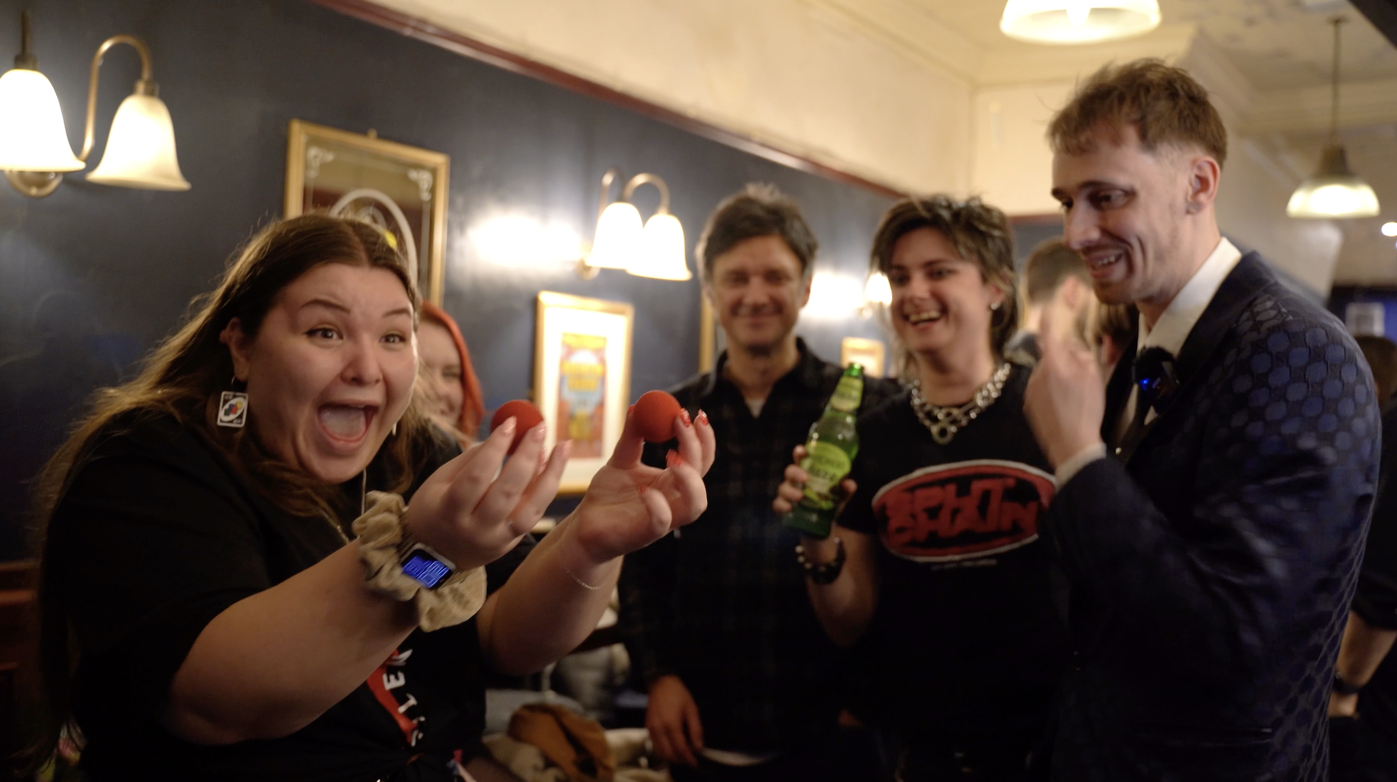 Audience gasps at magic