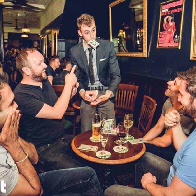 Magician Marc Hay smoke and mirrors